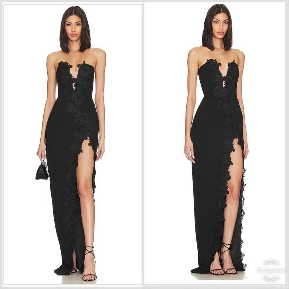 Sau Lee stunning strapless evening dress